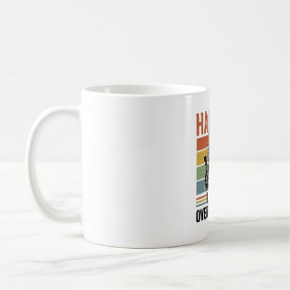 Taza De Café Aguanta, Déjame Pensar Esto Divertido Retro