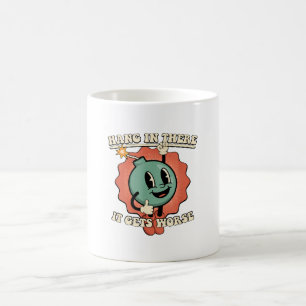 Taza De Café Aguanta que Empeora Bomb de Dibujos Divertidos