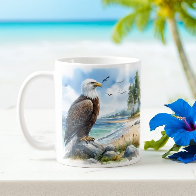 Taza De Café Aguas de verano águila calva (Subido por el creador)