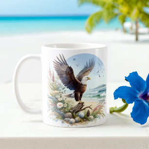Taza De Café Aguas de verano águila calva