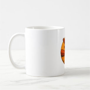 Taza De Café Águila al atardecer - Arte retro para la naturalez