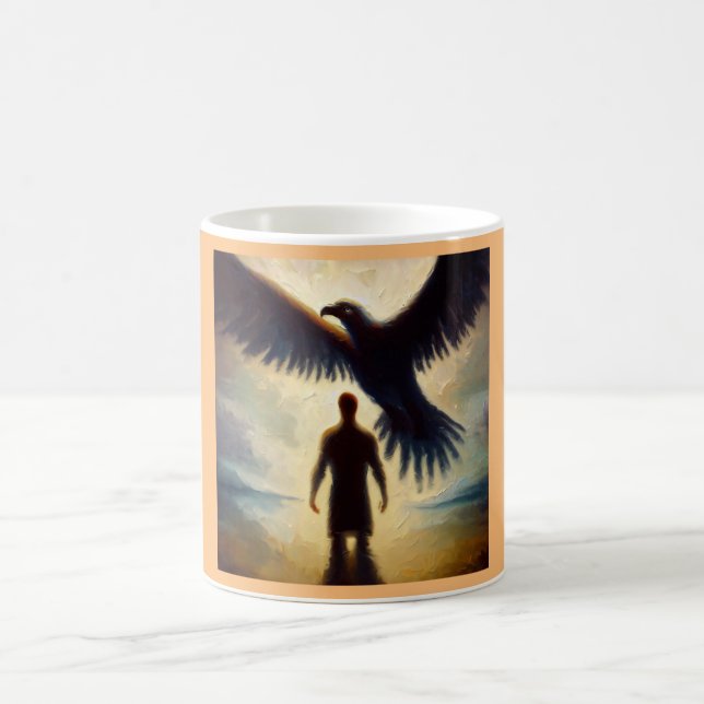 Taza De Café Águila animal espiritual 2 (Centro)