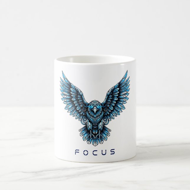 Taza De Café Águila Azul Futurista (Centro)
