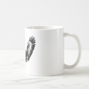 Taza De Café Águila blanca y negra