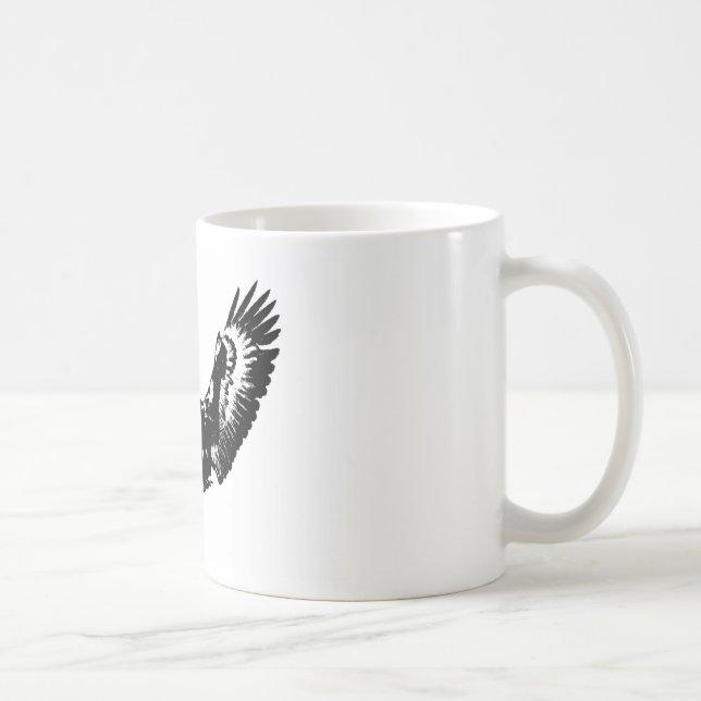 Taza De Café Águila blanca y negra (Derecha)