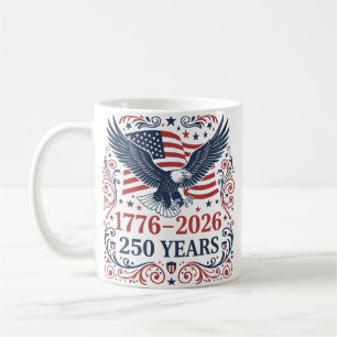 Taza De Café Águila calva 250 años de Libertad Nombre personali