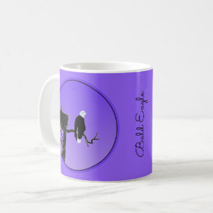 Taza De Café Águila calva al atardecer - Original Arte de Vida