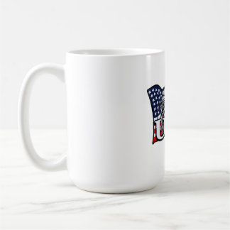 Taza De Café Águila calva americana con bandera de Estados Unid