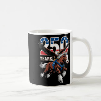 Taza De Café Águila calva de caballo Clydesdale del 250 anivers