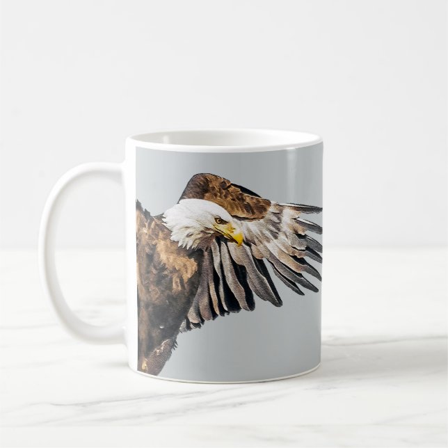Taza De Café Águila calva en el ala (Izquierda)