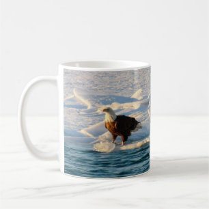 Taza De Café Águila calva en hielo