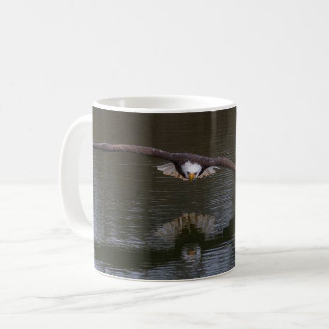 Taza De Café Águila calva en vuelo (Anverso izquierdo)