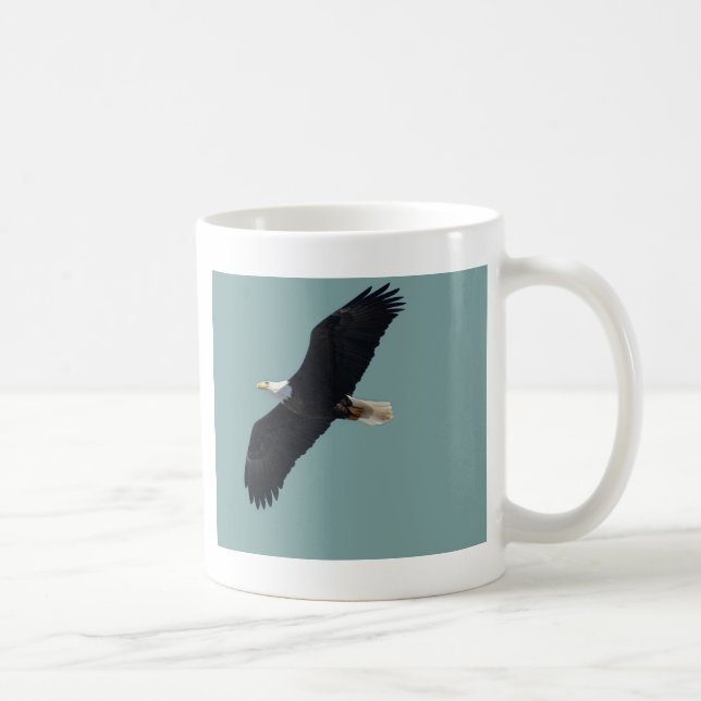 Taza De Café águila calva en vuelo (Derecha)