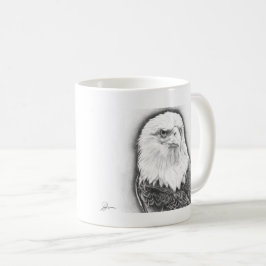 Taza De Café Águila calva - Mug clásica, 325 ml