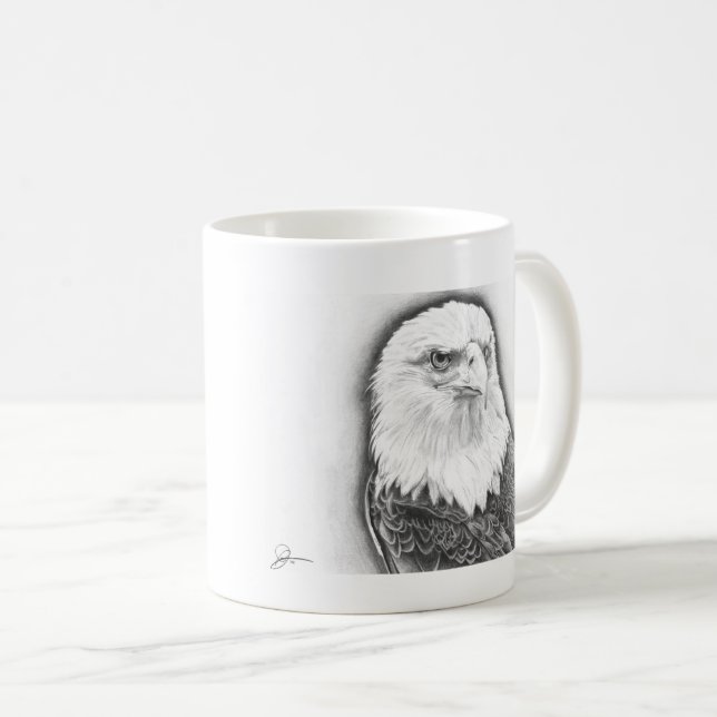 Taza De Café Águila calva - Mug clásica, 325 ml (Anverso derecho)
