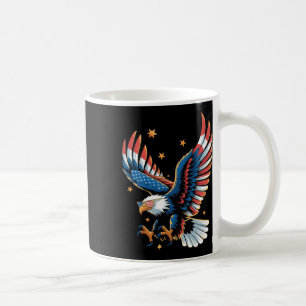 Taza De Café Águila Calva Patriótica Bandera Americana 4 De Jul