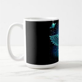 Taza De Café Águila Celeste – Galaxia de Vida Silvestre Liberta