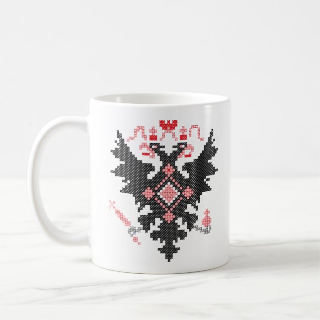 TAZA DE CAFÉ ÁGUILA DE DOS CABEZAS IMPERIAL RUSA (Izquierda)