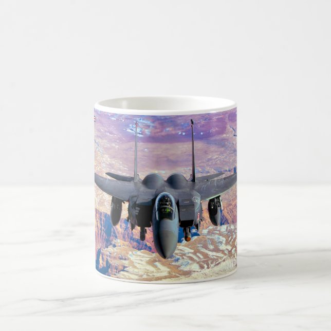 TAZA DE CAFÉ ÁGUILA DE HUELGA F-15E (Centro)