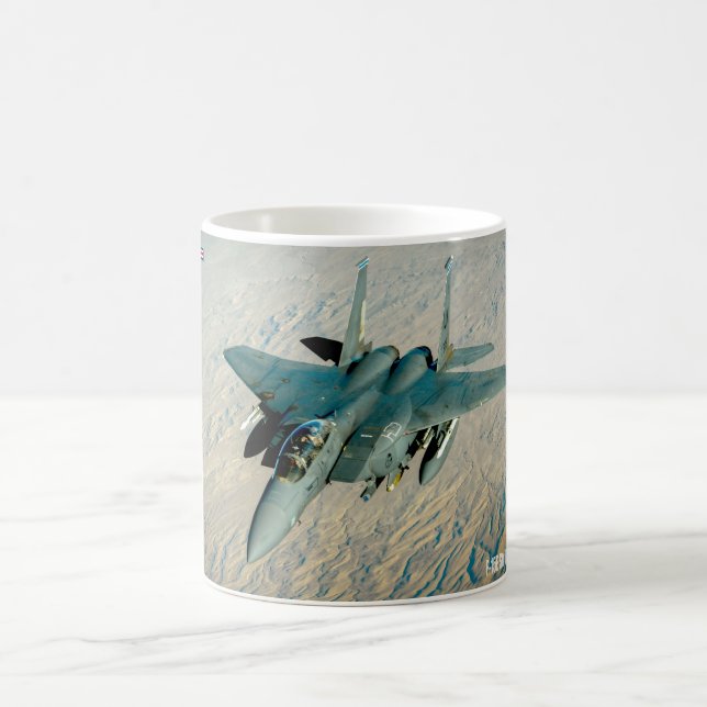 TAZA DE CAFÉ ÁGUILA DE HUELGA F-15E (Centro)