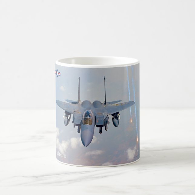 TAZA DE CAFÉ ÁGUILA DE HUELGA F-15E (Centro)