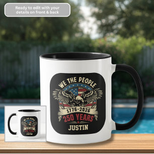 Taza de café Águila de Nosotros el Pueblo 250 años