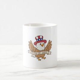 Taza De Café Águila del 4 de julio