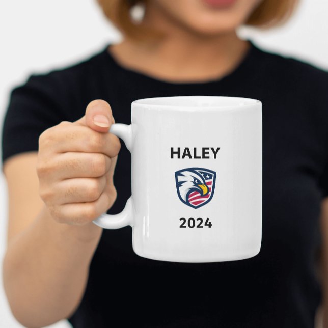 Taza De Café Águila electoral de Guay Patriotic Nikki Haley 202 (Subido por el creador)