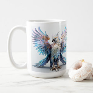 Taza De Café Águila iridiscente metálica