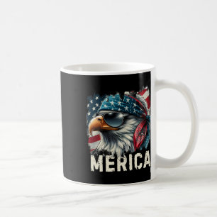 Taza De Café Águila Mullet Gafas Merica 4 De Julio De Estados U