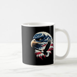 Taza De Café Águila Patriótica Bandera Estadounidense 4 De Juli