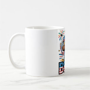 Taza De Café Águila Patriótica Dabbing 4 de julio BRUH