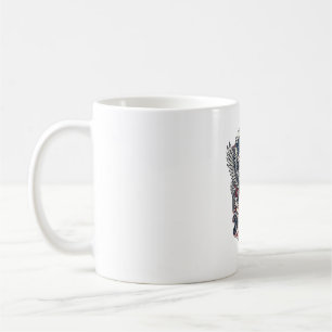 Taza De Café Águila Patriótica Motorista de Carretera Libertad 