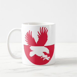 Taza De Café Aguila polaca de cola blanca