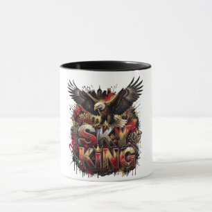 Taza de café Águila Rey del Cielo Arte de Vida S