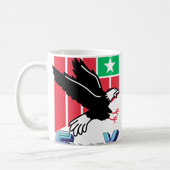 Taza De Café águila volante, bandera de los Estados Unidos, sim (Izquierda)