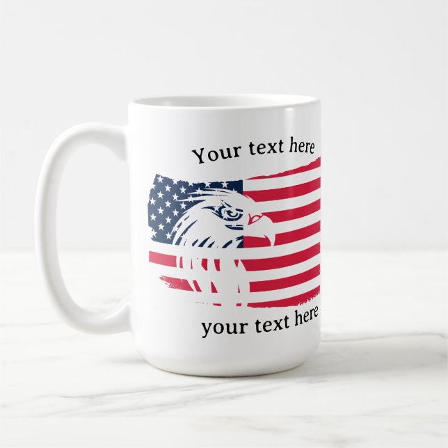 Taza De Café águila y bandera (Izquierda)