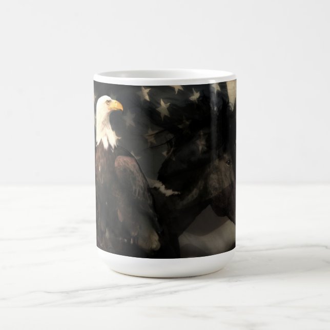Taza De Café Águila y Mustang Mug (Centro)