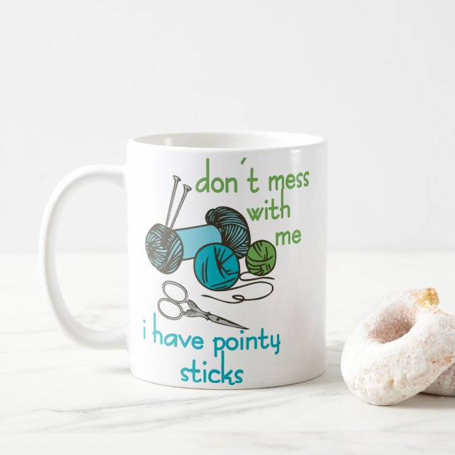 Taza De Café Agujas de punto (Con donut)