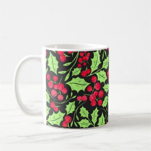 Taza De Café Agujero De Agua Y Hojas
