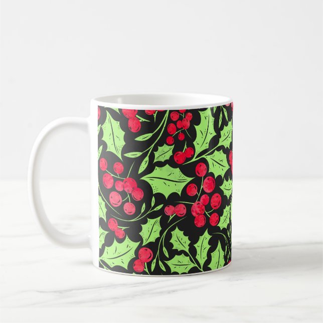 Taza De Café Agujero De Agua Y Hojas (Izquierda)