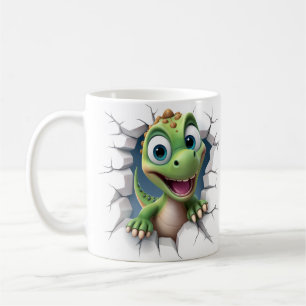 Taza De Café Agujero de dinosaurio bebé en