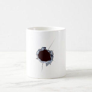 Taza De Café Agujero de disparo de bala