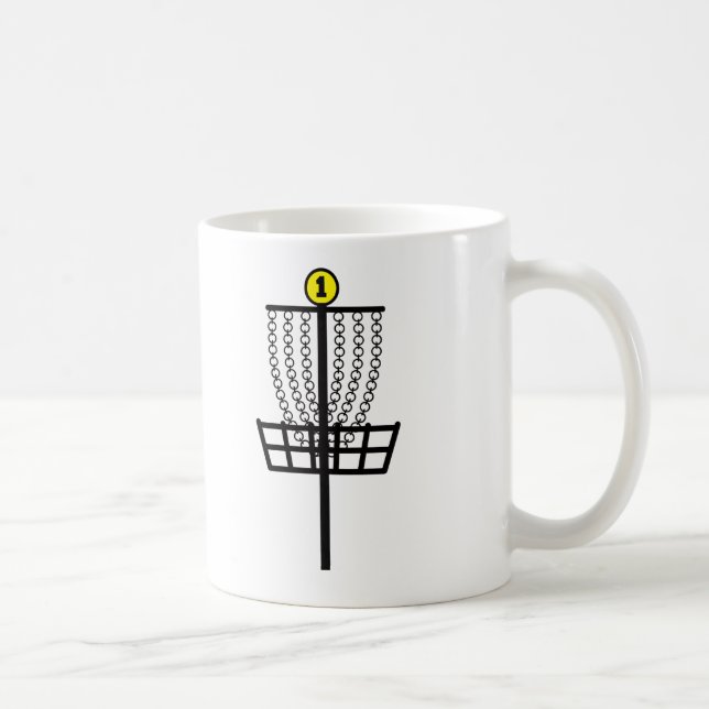 Taza De Café Agujero del golf del disco (Derecha)