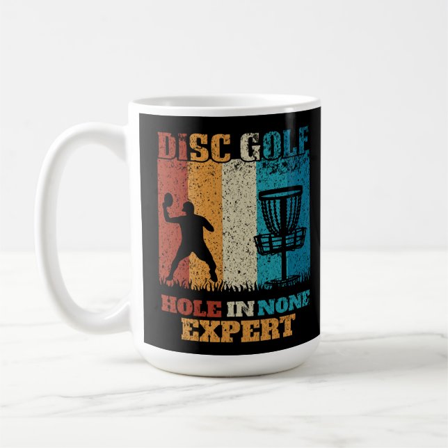 Taza De Café Agujero en ninguno experto - Divertido disco golf (Izquierda)