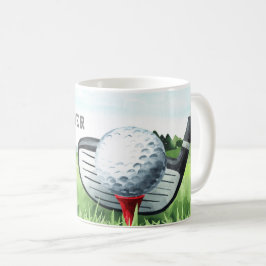 Taza De Café Agujero en un clásico golf personalizado
