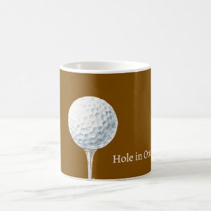 Taza De Café Agujero en uno de pelota de golf