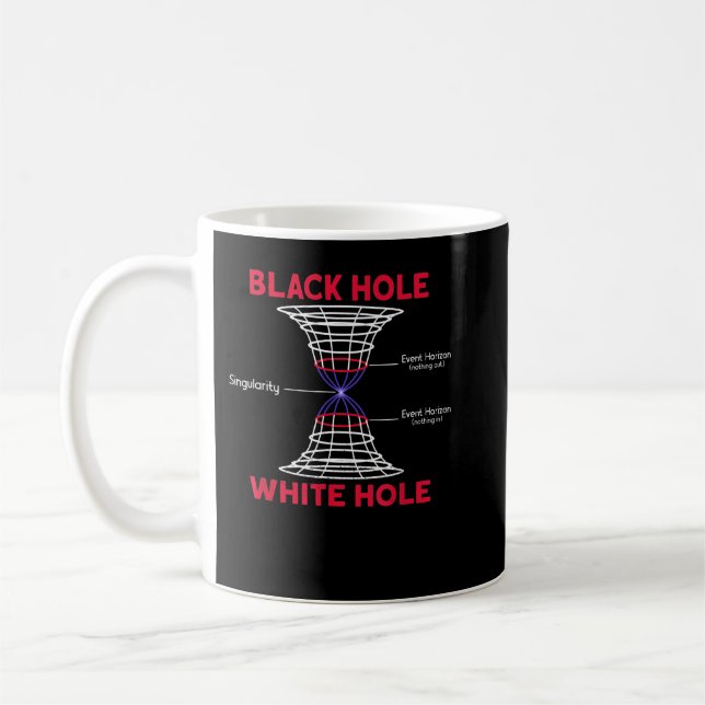 Taza De Café Agujero negro - Agujero blanco - Astro del espacio (Izquierda)
