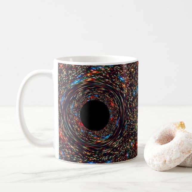 Taza De Café Agujero negro supermasivo (Con donut)