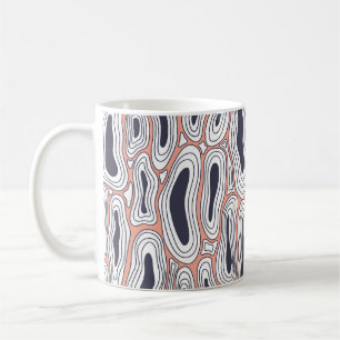 Taza De Café Agujeros negros: Patrón de caos vintage.